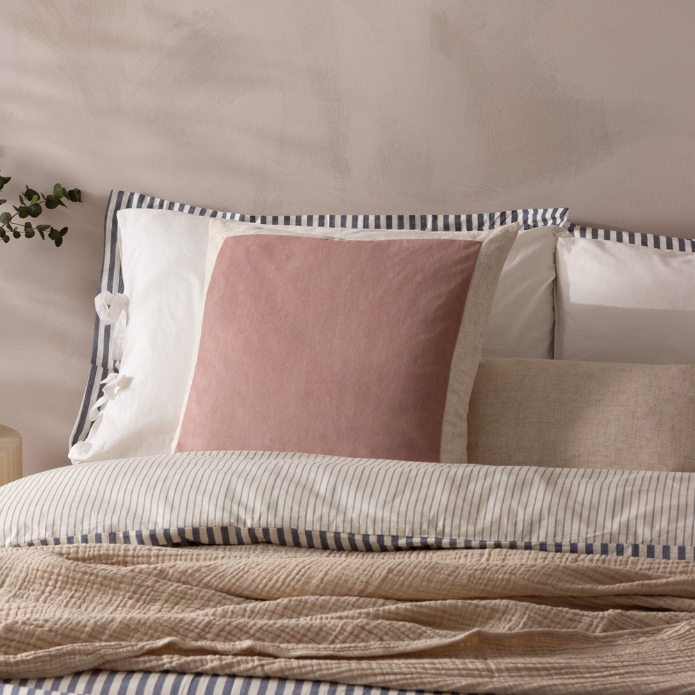 Plain Pink Cushions - Auden Matte Velvet Polyester Filled Cushion Dusty Rose Yard