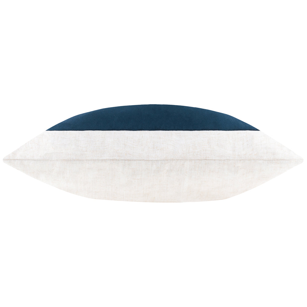 Plain Blue Cushions - Auden Matte Velvet Polyester Filled Cushion Indigo Yard