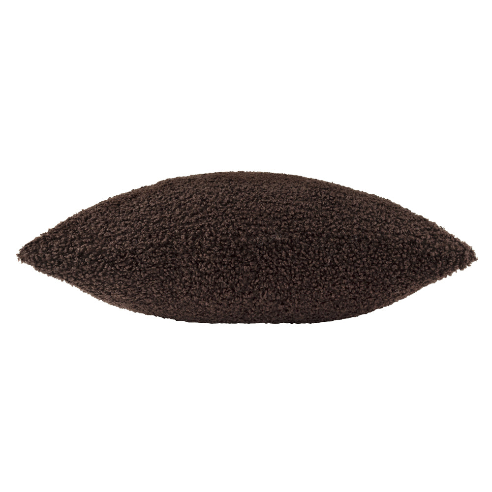 Plain Brown Cushions - Cabu Chunky Boucle Cushion Cover Chocolate Yard