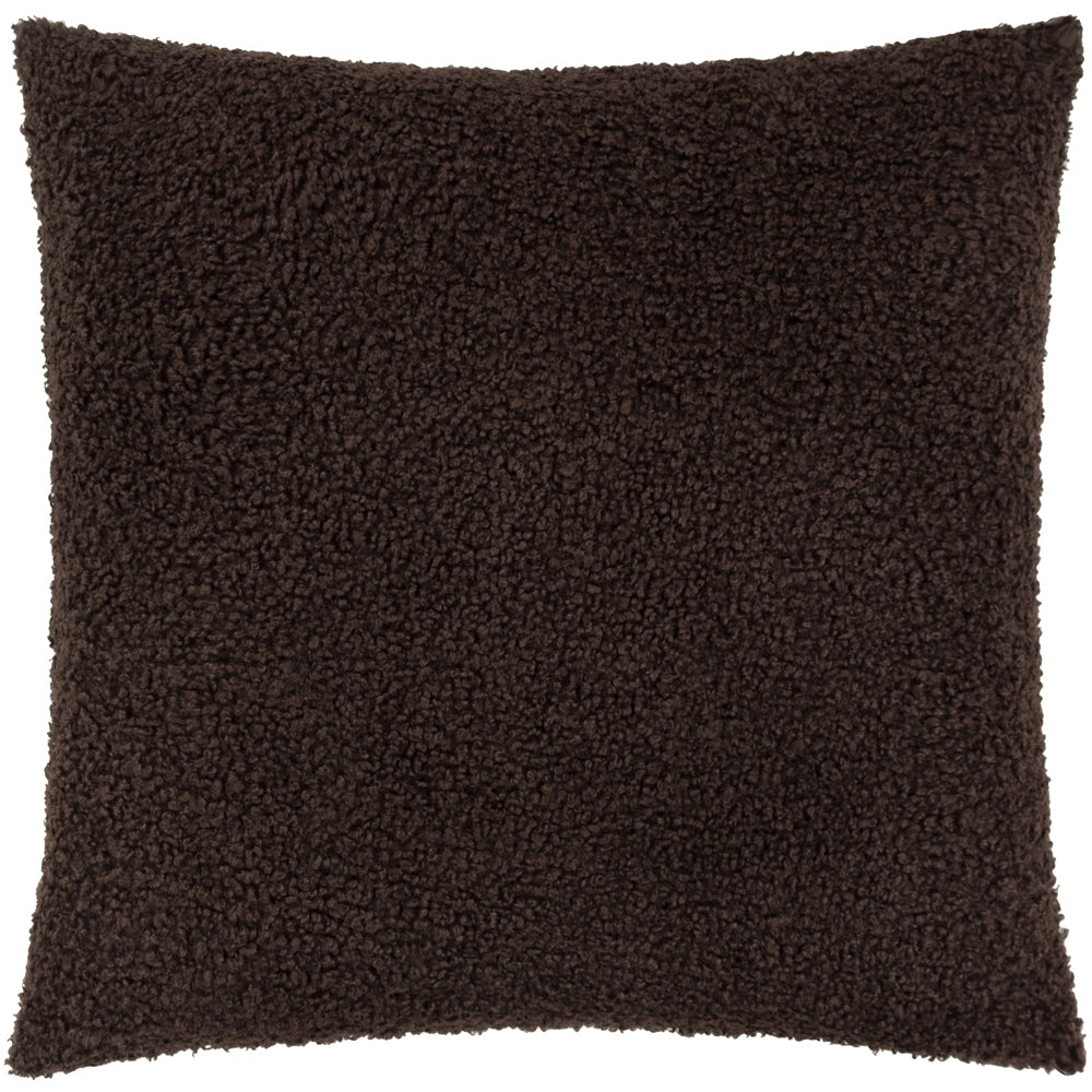 Plain Brown Cushions - Cabu Chunky Boucle Cushion Cover Chocolate Yard