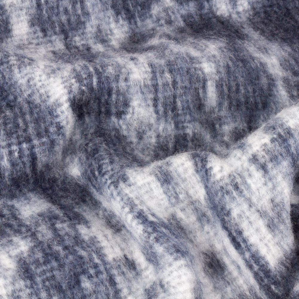 Geometric Blue Throws - Caernarforn Throw Ink Yard