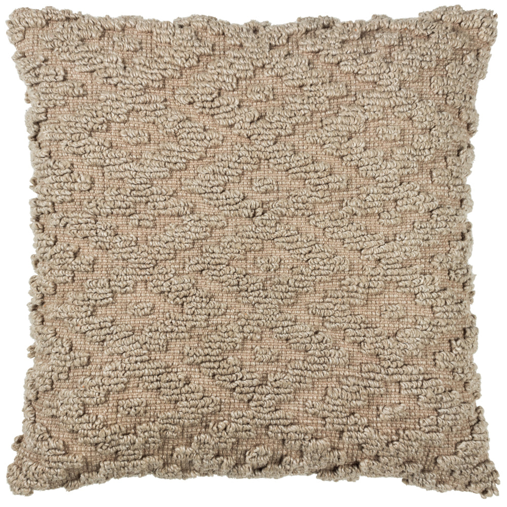 Geometric Beige Cushions - Calvay Cushion Cover Taupe Yard