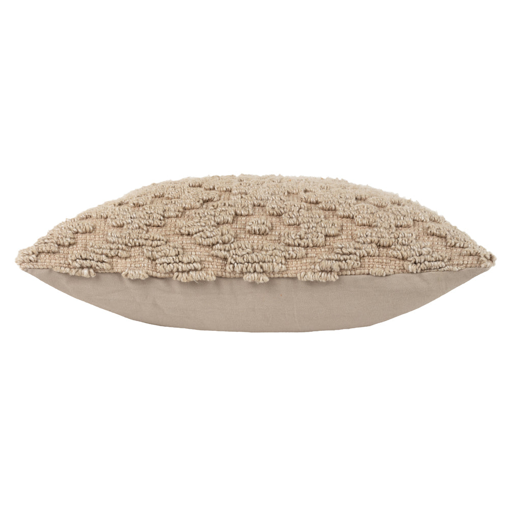 Geometric Beige Cushions - Calvay Cushion Cover Taupe Yard