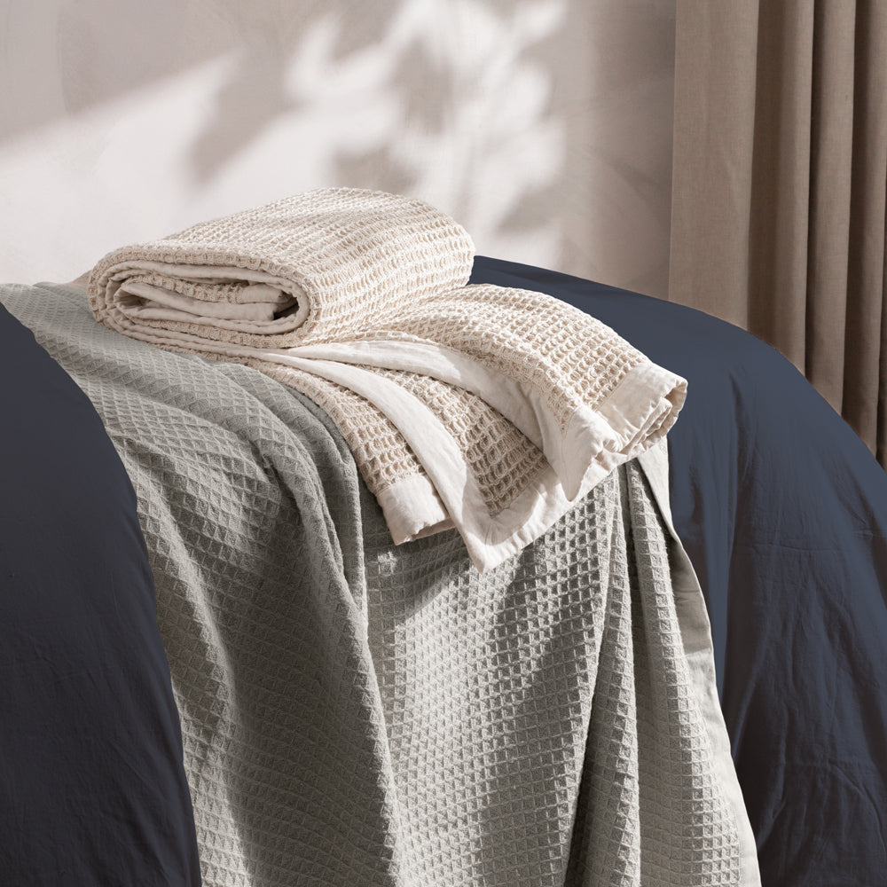 Plain Beige Throws - Canopy Oversized Throw Natural Yard