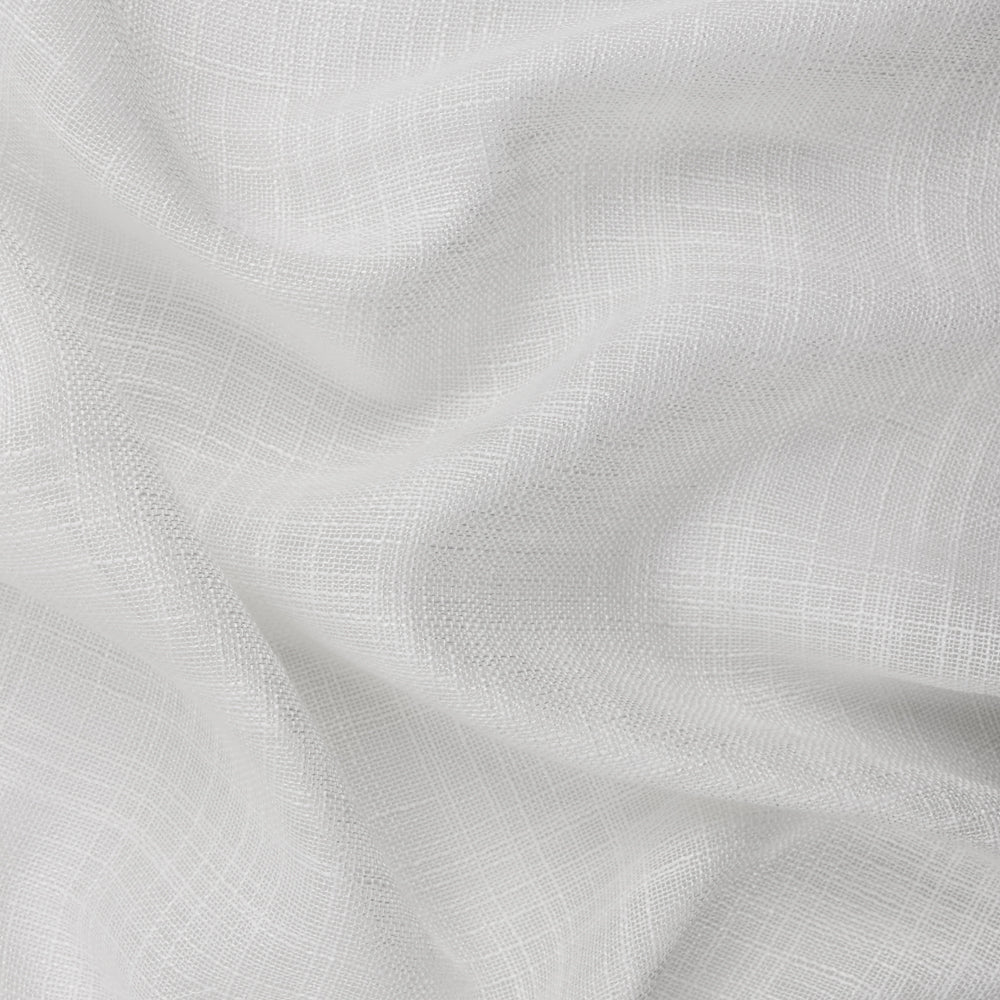 Plain White Curtains - Cirrus Woven Sheer Curtain Panel Snow Yard