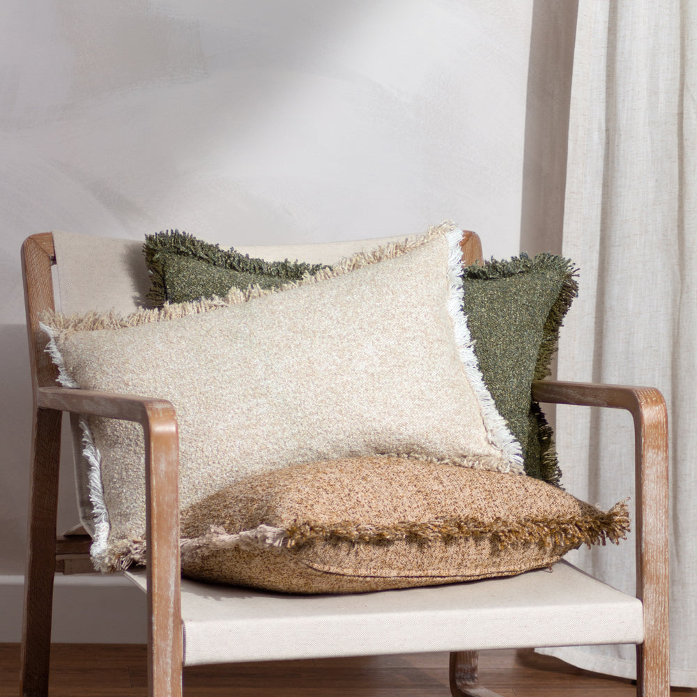Plain Green Cushions - Doze Cushion Cover Moss Yard