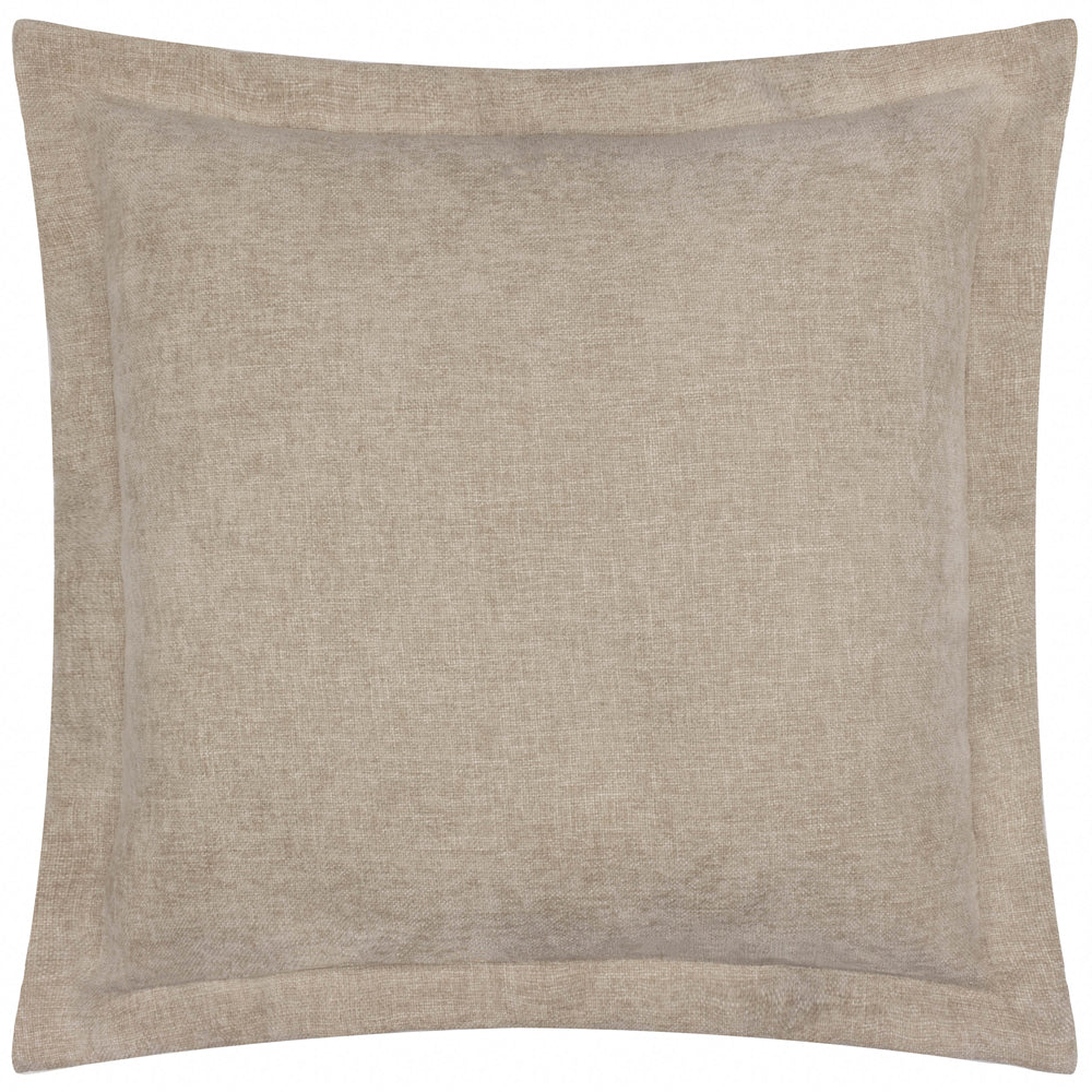 Plain Beige Cushions - Dune Chenille Polyester Filled Cushion Natural Yard