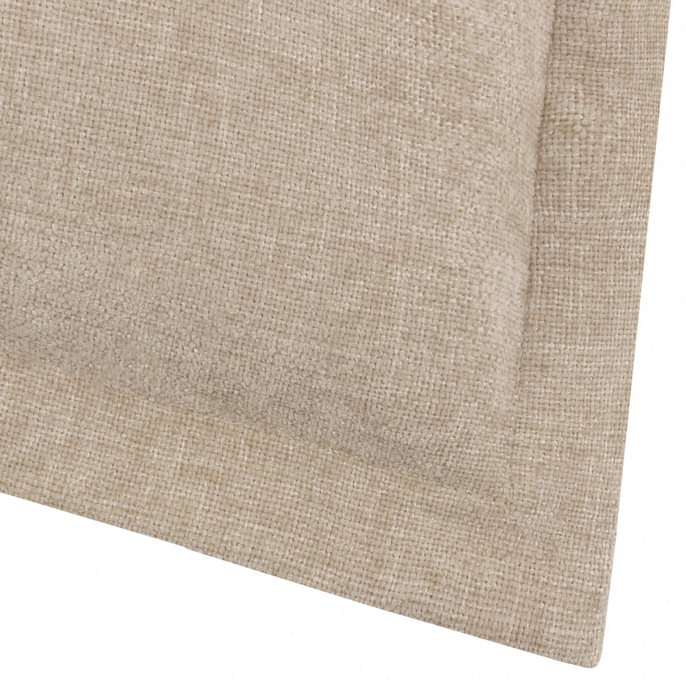Plain Beige Cushions - Dune Chenille Polyester Filled Cushion Natural Yard