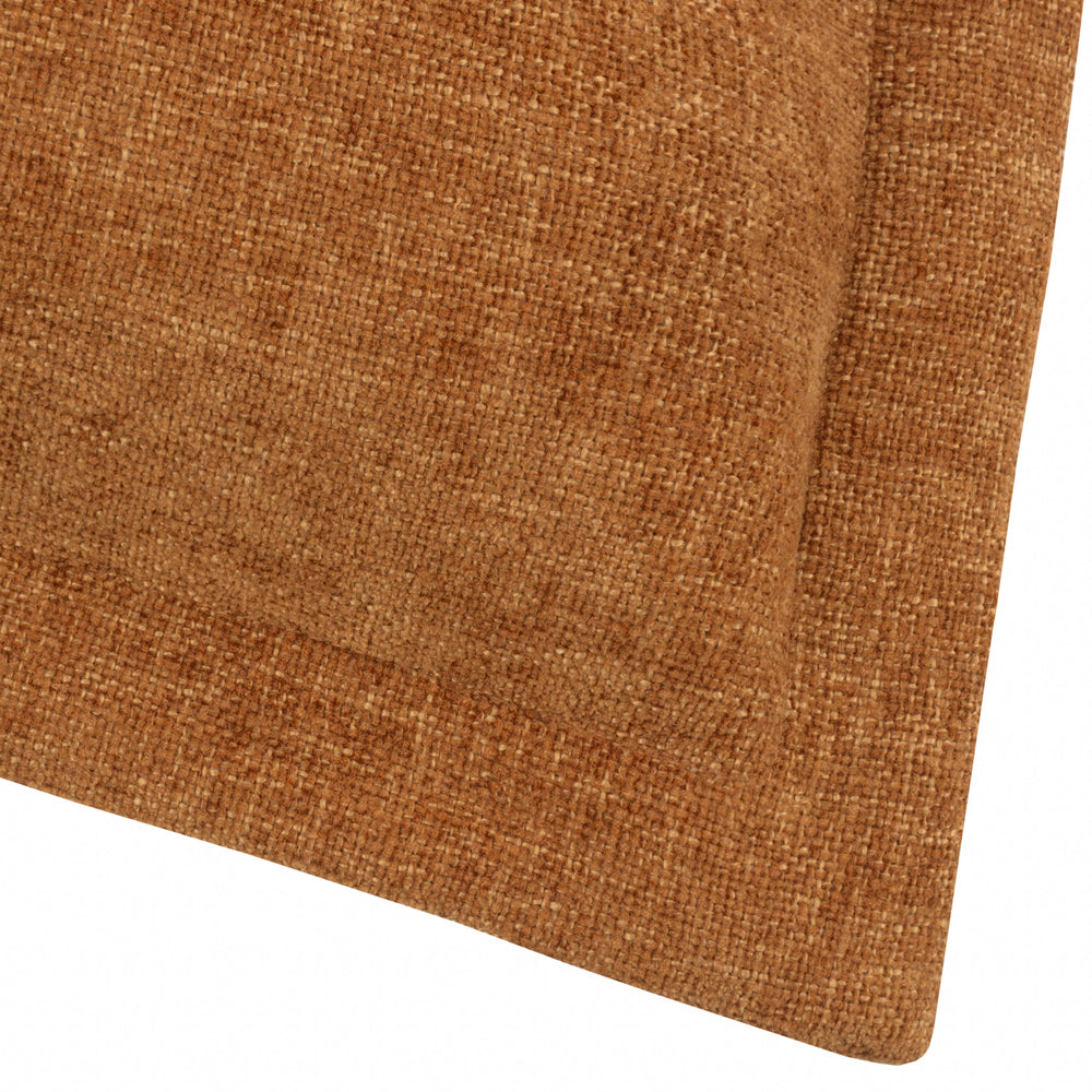 Plain Orange Cushions - Dune Chenille Polyester Filled Cushion Pecan Yard