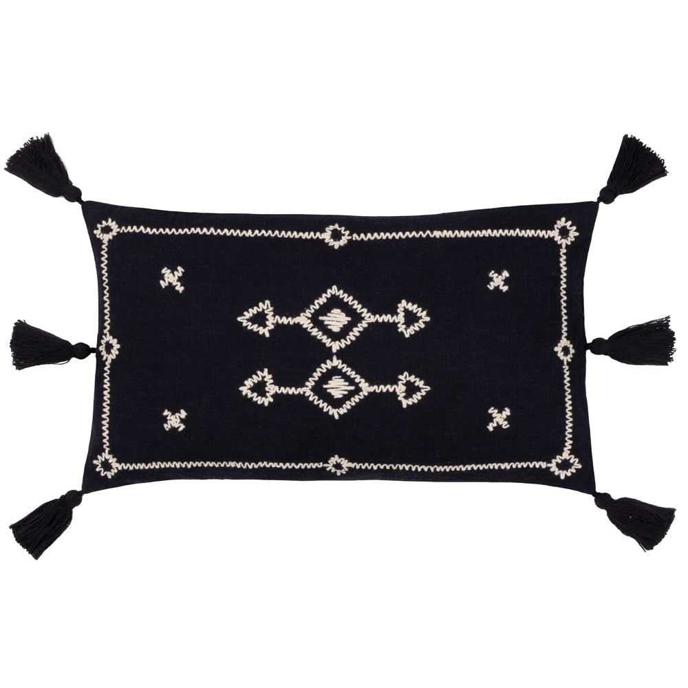 Global Black Cushions - Folis Cushion Cover Black Yard