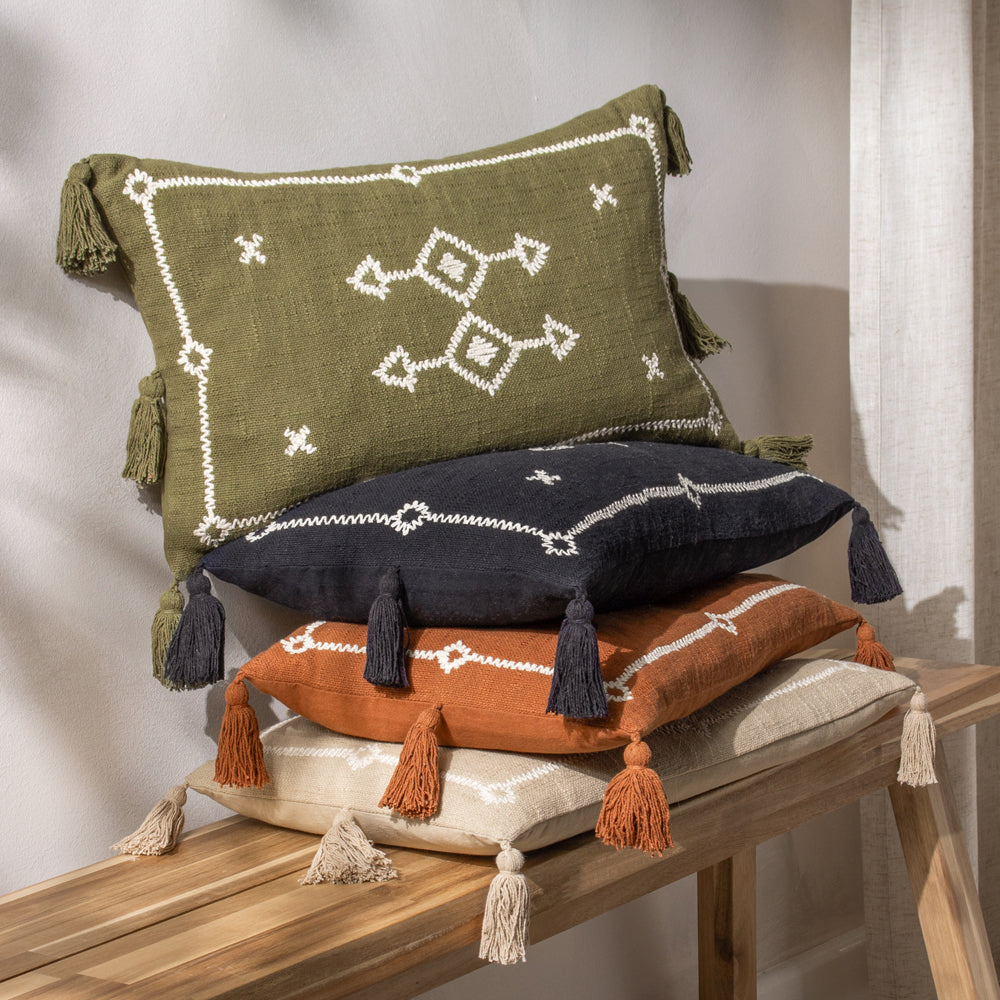 Global Green Cushions - Folis Cushion Cover Khaki Yard
