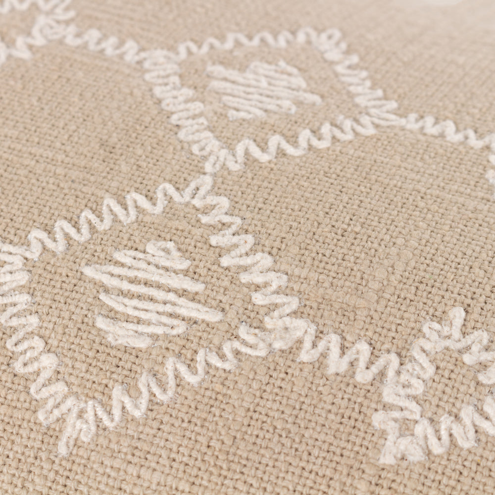 Global Cream Cushions - Folis Cushion Cover Stone Yard