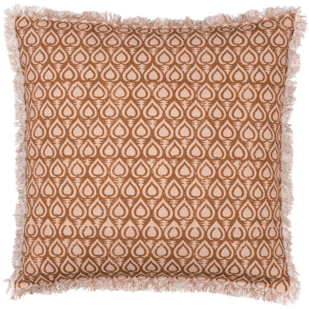 Geometric Brown Cushions - Georgi Cushion Cover Pecan Yard