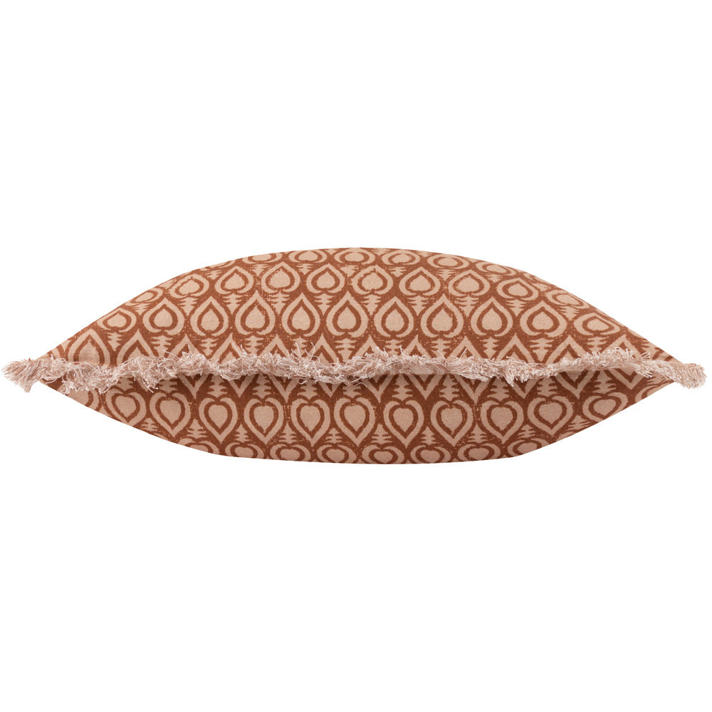 Geometric Brown Cushions - Georgi Cushion Cover Pecan Yard