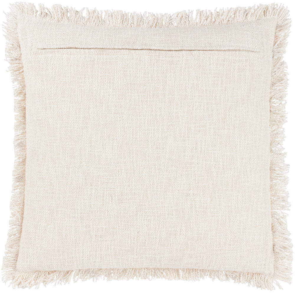 Spotted Black Cushions - Hara Woven Fringed Cotton Cushion Cover Lichen Yard