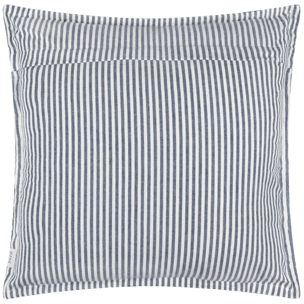 Striped Blue Cushions - Hayle Cotton Outdoor Polyester Filled Cushion Navy Yard