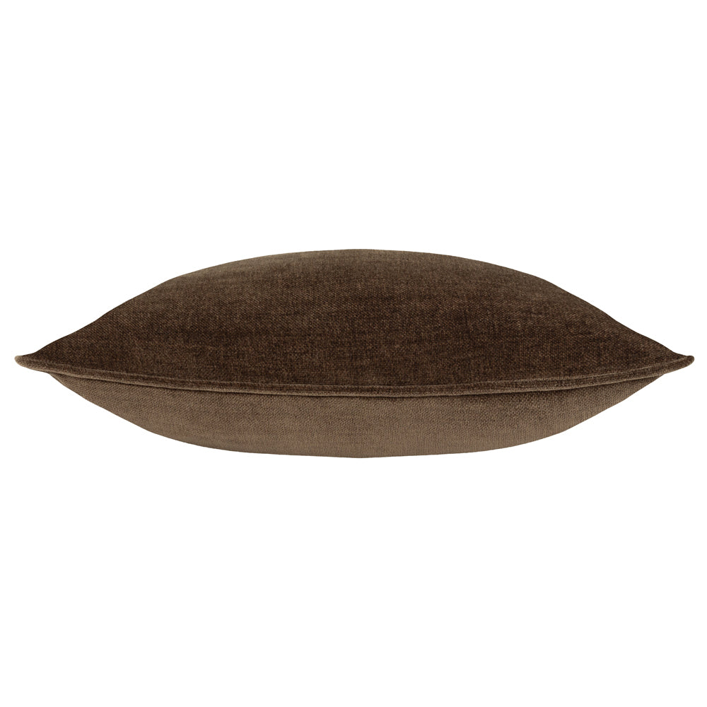 Plain Brown Cushions - Heavy Chenille Cushion Cover Brown Yard
