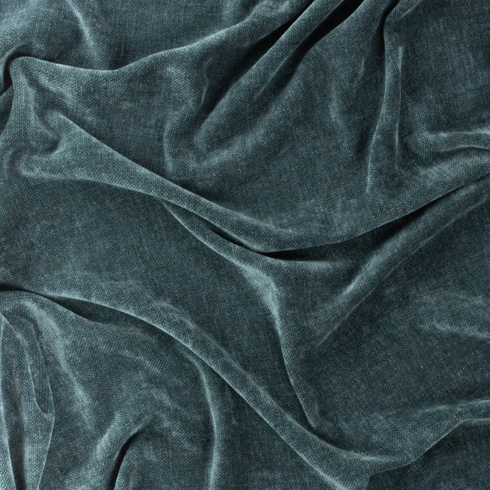 Plain Blue Throws - Heavy Chenille Velvet Throw Marine Yard