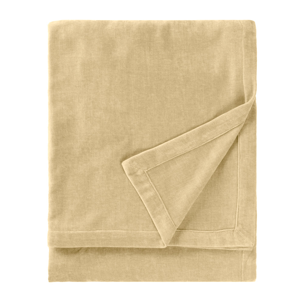 Plain Beige Throws - Heavy Chenille Velvet Throw Natural Yard