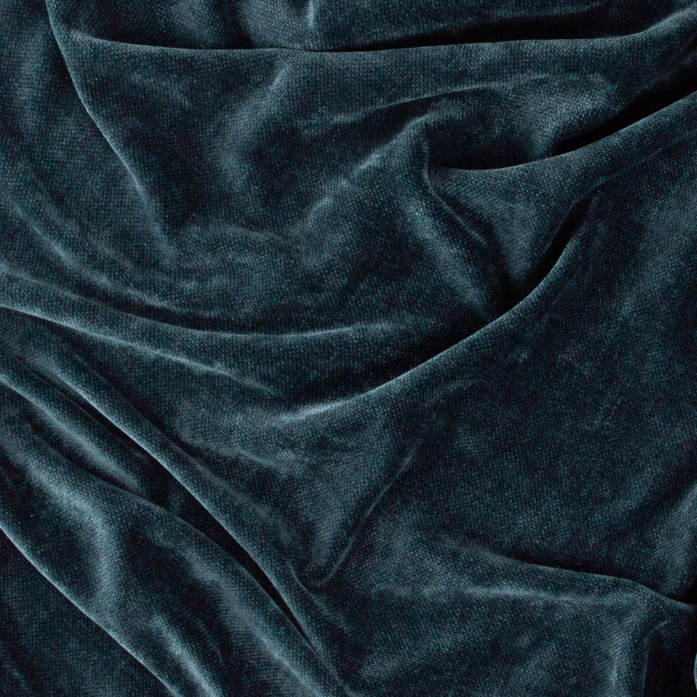 Plain Blue Throws - Heavy Chenille Velvet Throw Navy Yard
