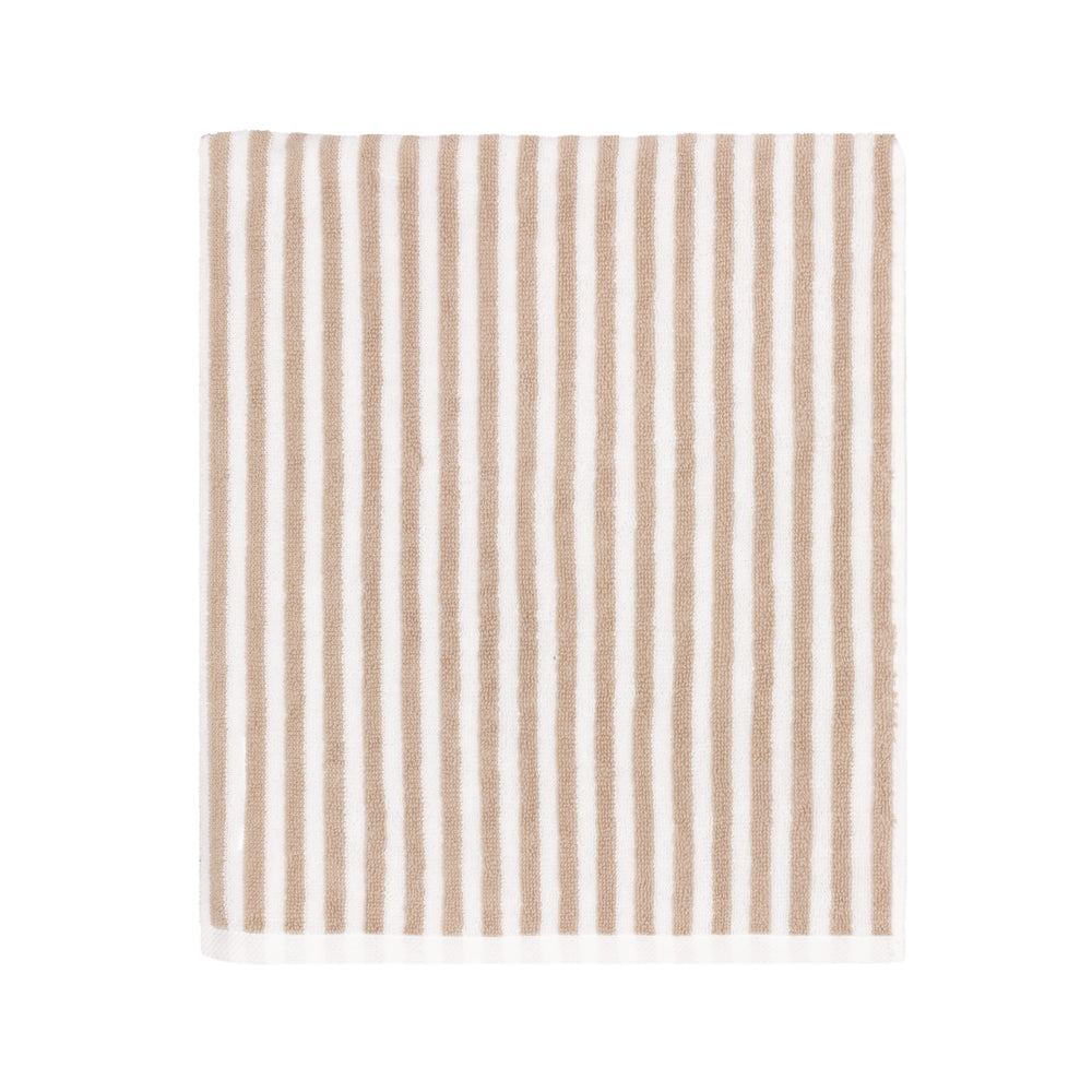 Striped Beige Bathroom - Hebden Striped Cotton Towels Natural Yard