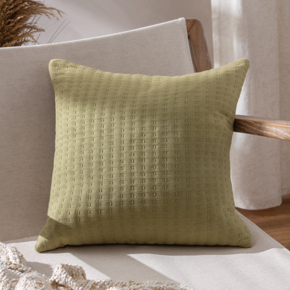 Plain Green Cushions - Hush Cushion Cover Avocado Yard