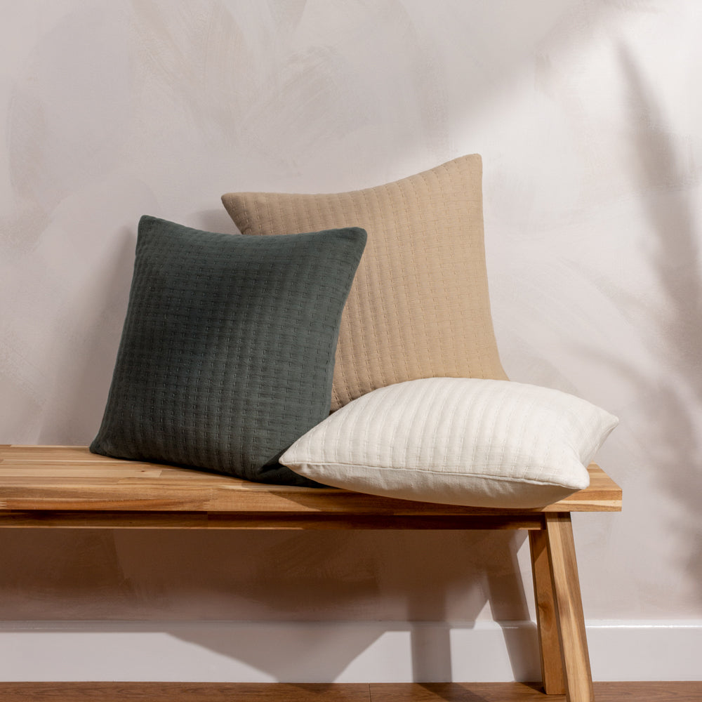 Plain White Cushions - Hush Cushion Cover Ecru Yard