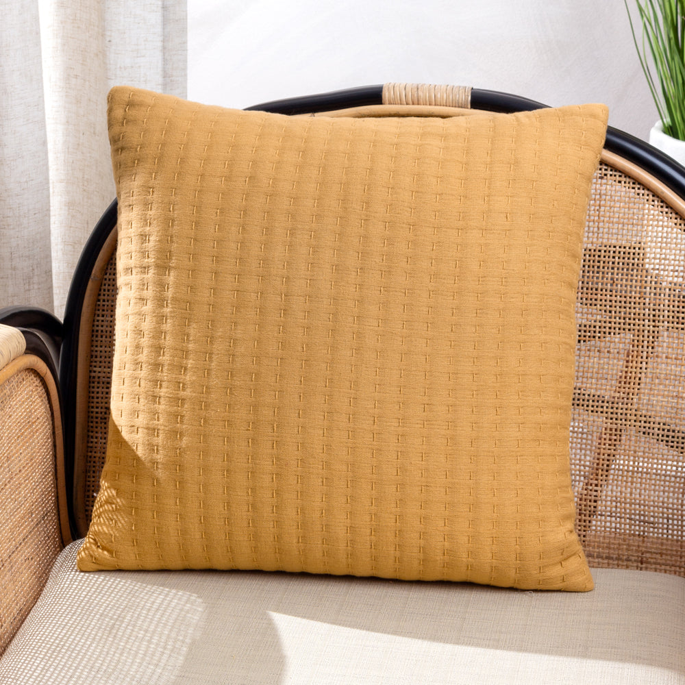 Plain Yellow Cushions - Hush Cushion Cover Honey Yard