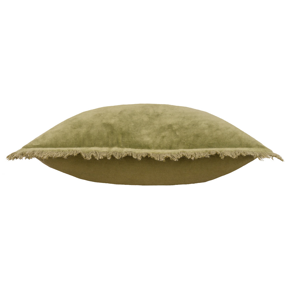 Plain Green Cushions - Jaye Cushion Cover Moss Yard