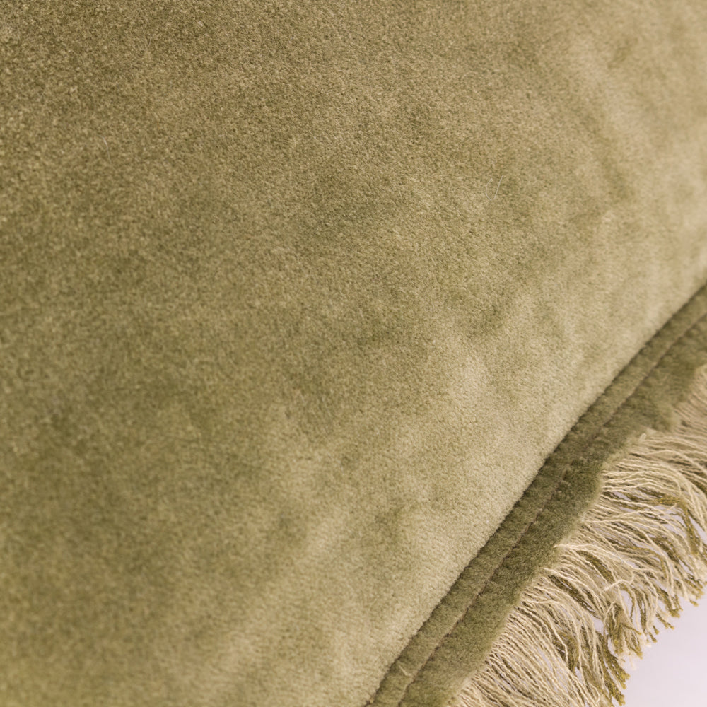 Plain Green Cushions - Jaye Cushion Cover Moss Yard