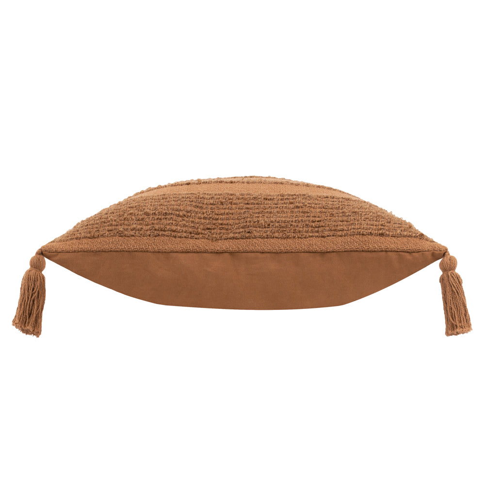 Orange Cushions - Larch Woven Polyester Filled Cushion Ginger Yard