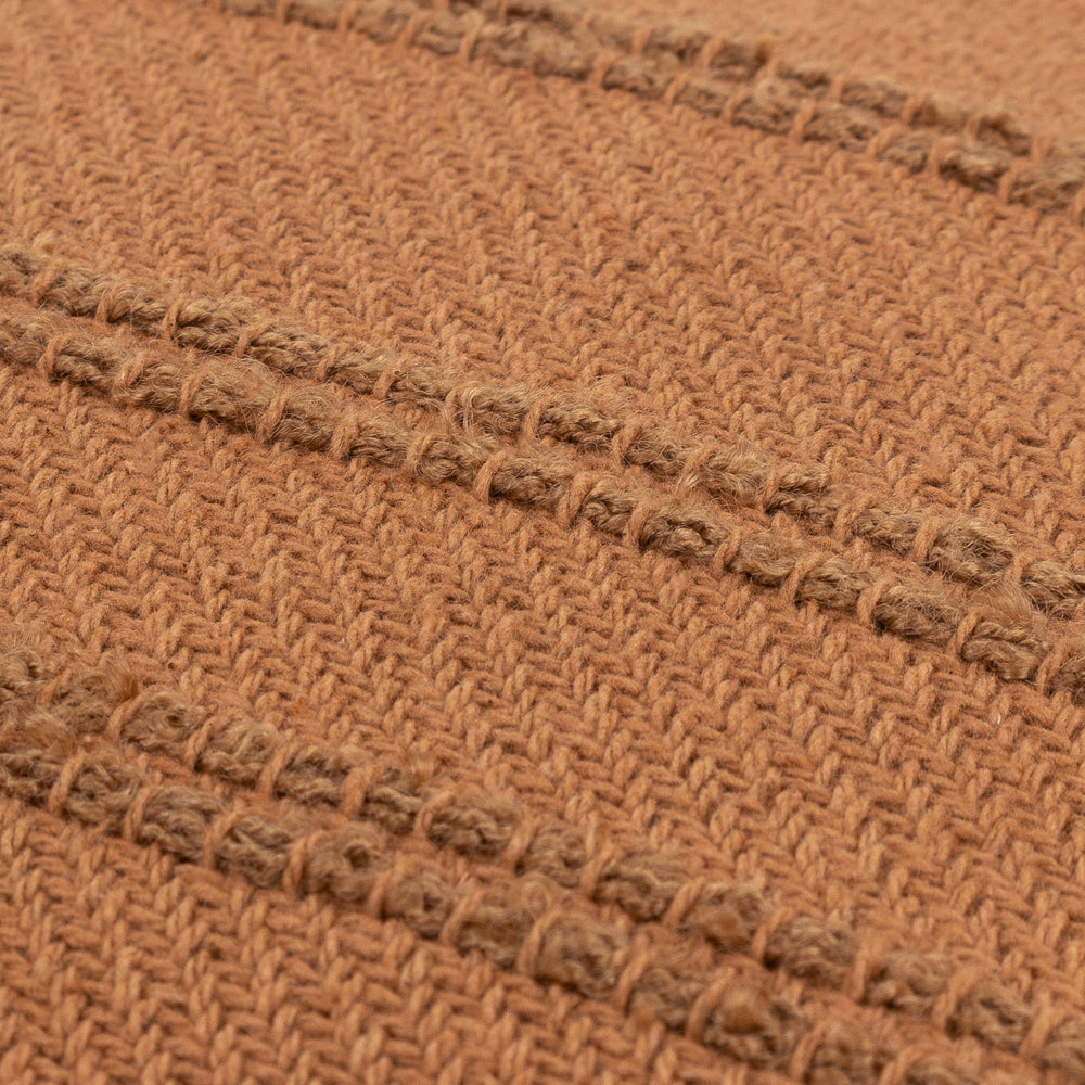 Orange Cushions - Larch Woven Polyester Filled Cushion Ginger Yard