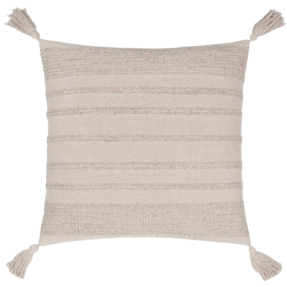 Grey Cushions - Larch Woven Polyester Filled Cushion Stone Yard