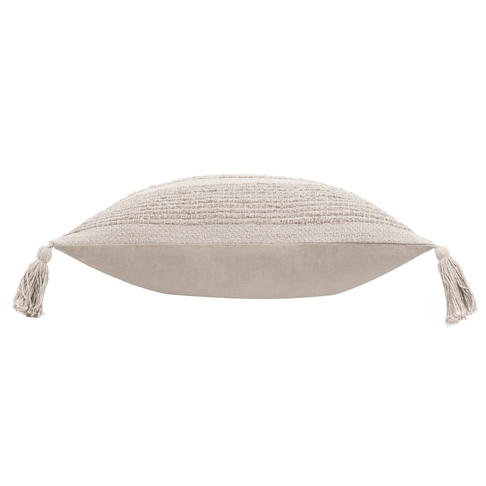Grey Cushions - Larch Woven Polyester Filled Cushion Stone Yard