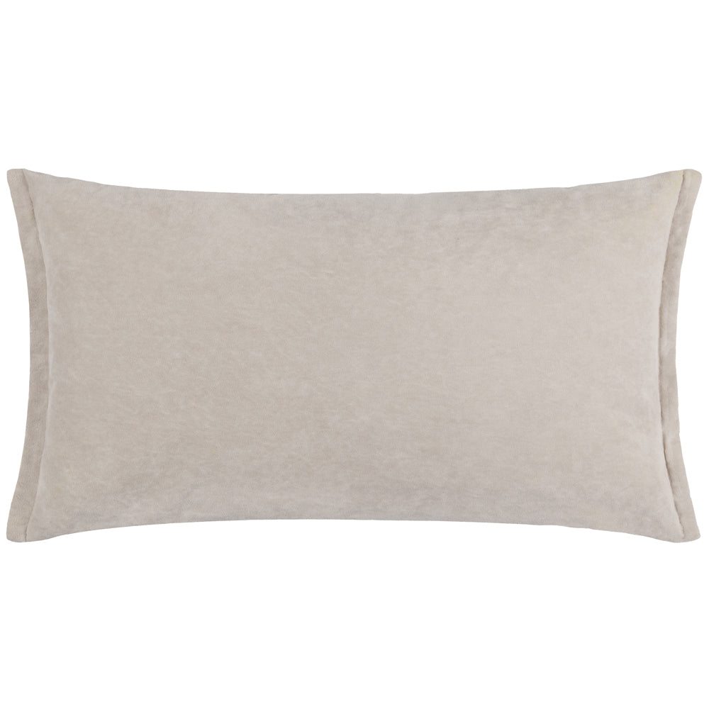 Plain Brown Cushions - Merton Rectangular Velvet Polyester Filled Cushion Doe Yard