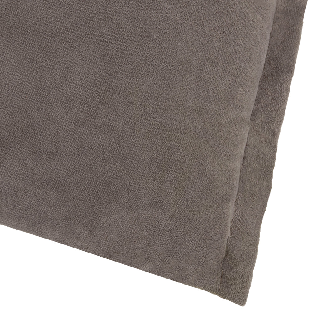Plain Beige Cushions - Merton Rectangular Velvet Polyester Filled Cushion Taupe Yard