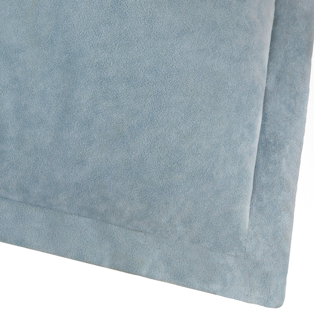 Plain Blue Cushions - Merton Square Velvet Polyester Filled Cushion Dusty Blue Yard