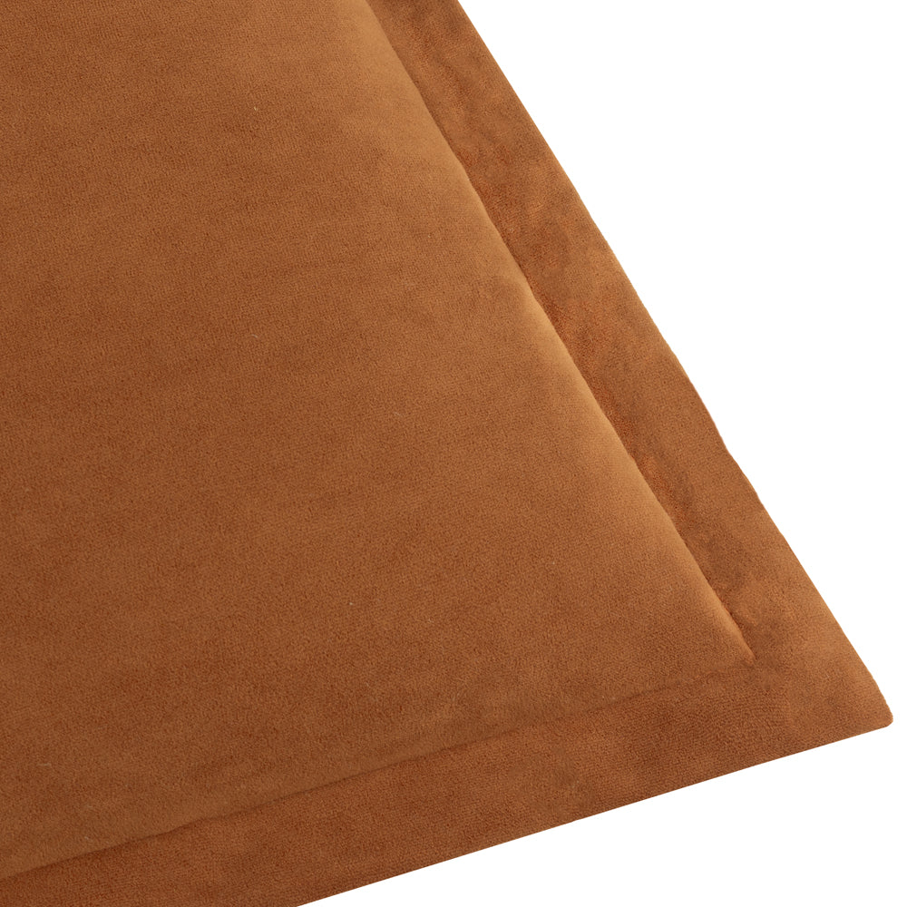 Plain Orange Cushions - Merton Square Velvet Polyester Filled Cushion Pecan Yard