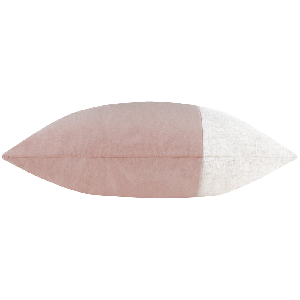 Not Applicable Pink Cushions - Morden Soft-Washed Velvet Polyester Filled Cushion Dusty Rose Yard