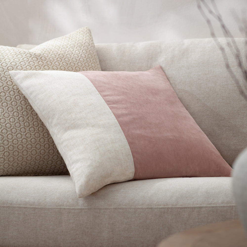 Not Applicable Pink Cushions - Morden Soft-Washed Velvet Polyester Filled Cushion Dusty Rose Yard