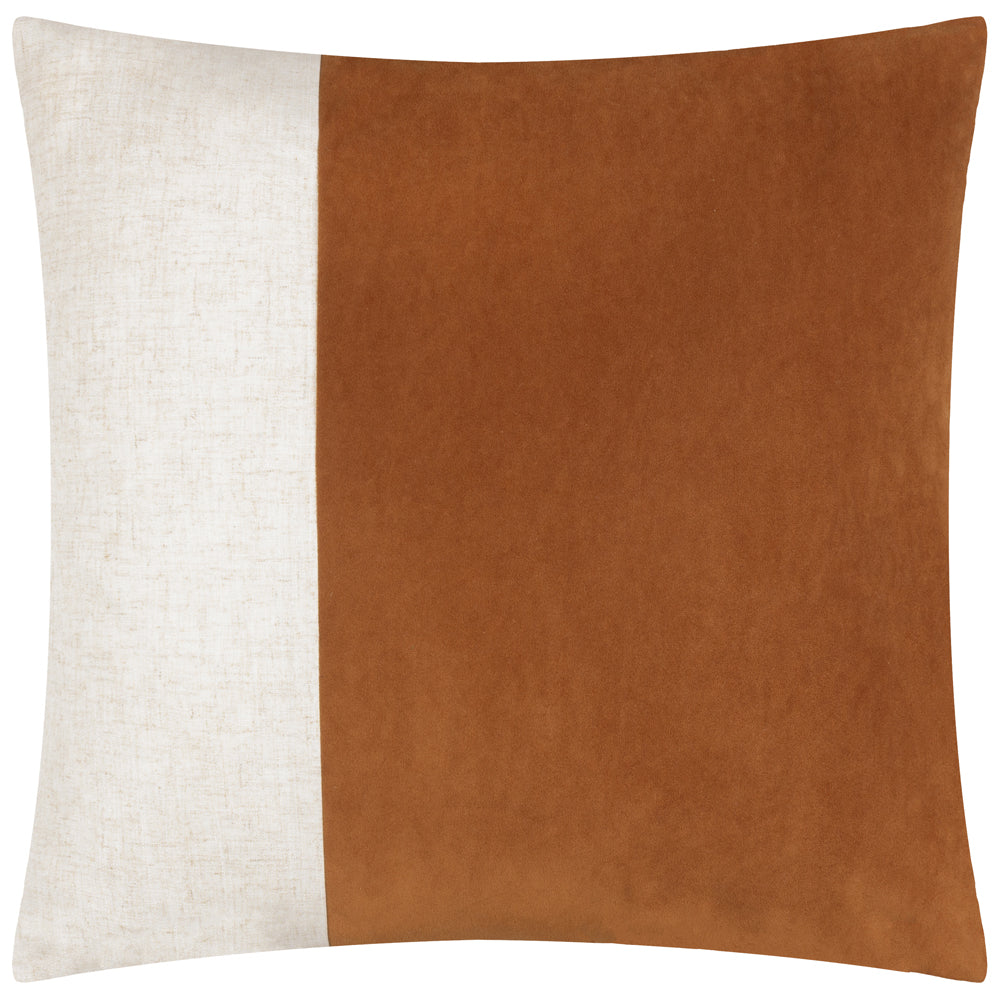 Not Applicable Orange Cushions - Morden Soft-Washed Velvet Polyester Filled Cushion Pecan Yard