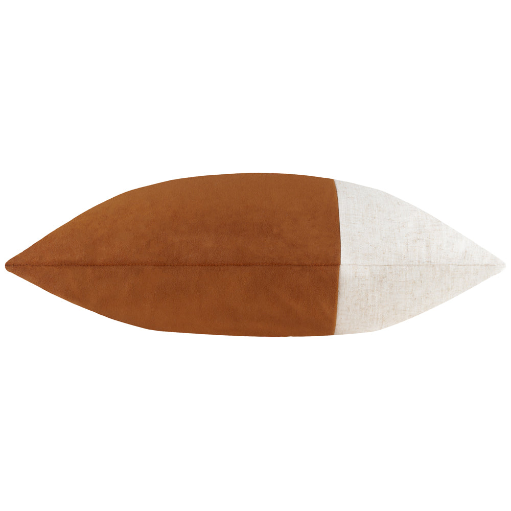 Not Applicable Orange Cushions - Morden Soft-Washed Velvet Polyester Filled Cushion Pecan Yard