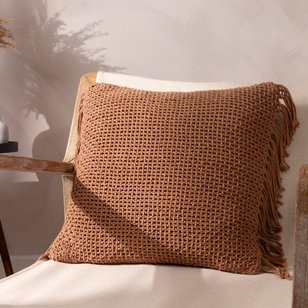 Plain Pink Cushions - Nimble Cushion Cover Baked Earth Yard
