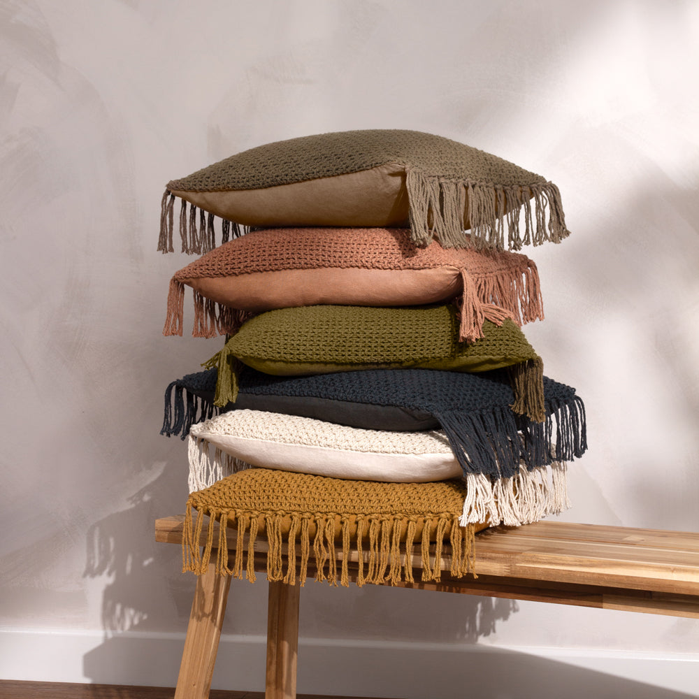 Plain Grey Cushions - Nimble Cushion Cover Mushroom Yard