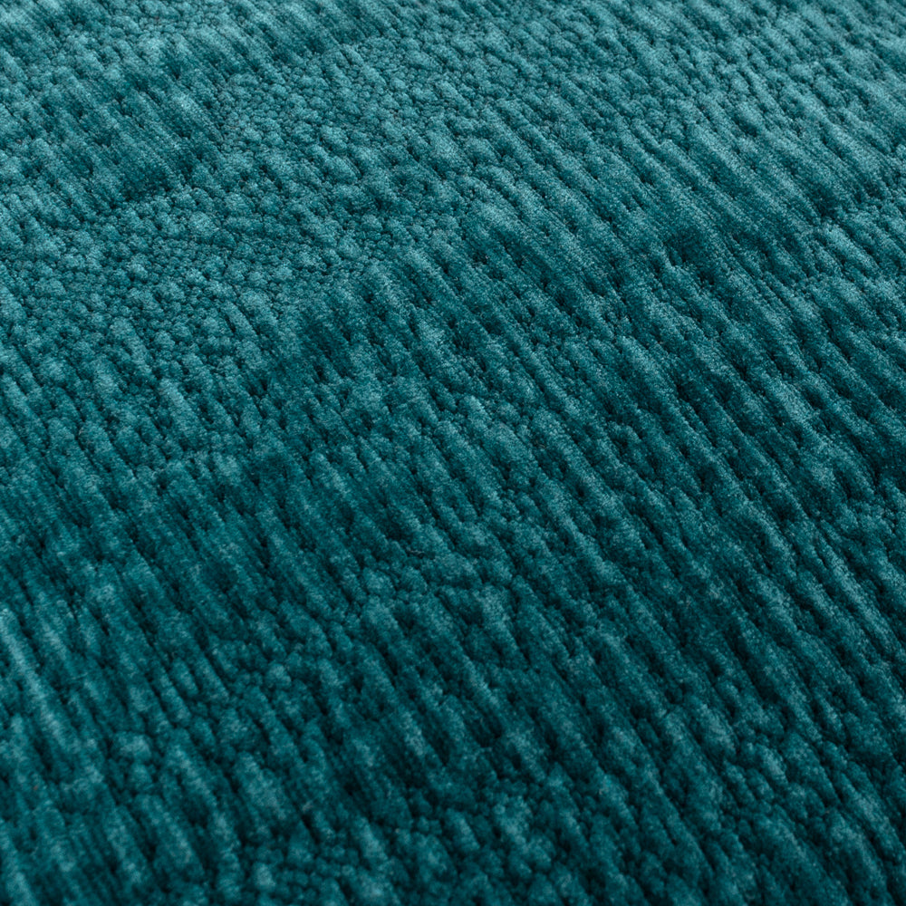 Plain Blue Cushions - Osaka Chenille Cushion Cover Petrol Yard