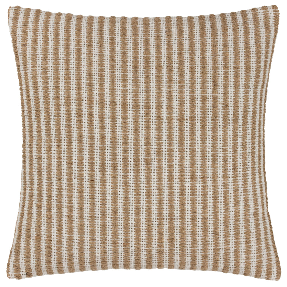 Striped Beige Cushions - Organik Stripe Cushion Cover Natural Yard
