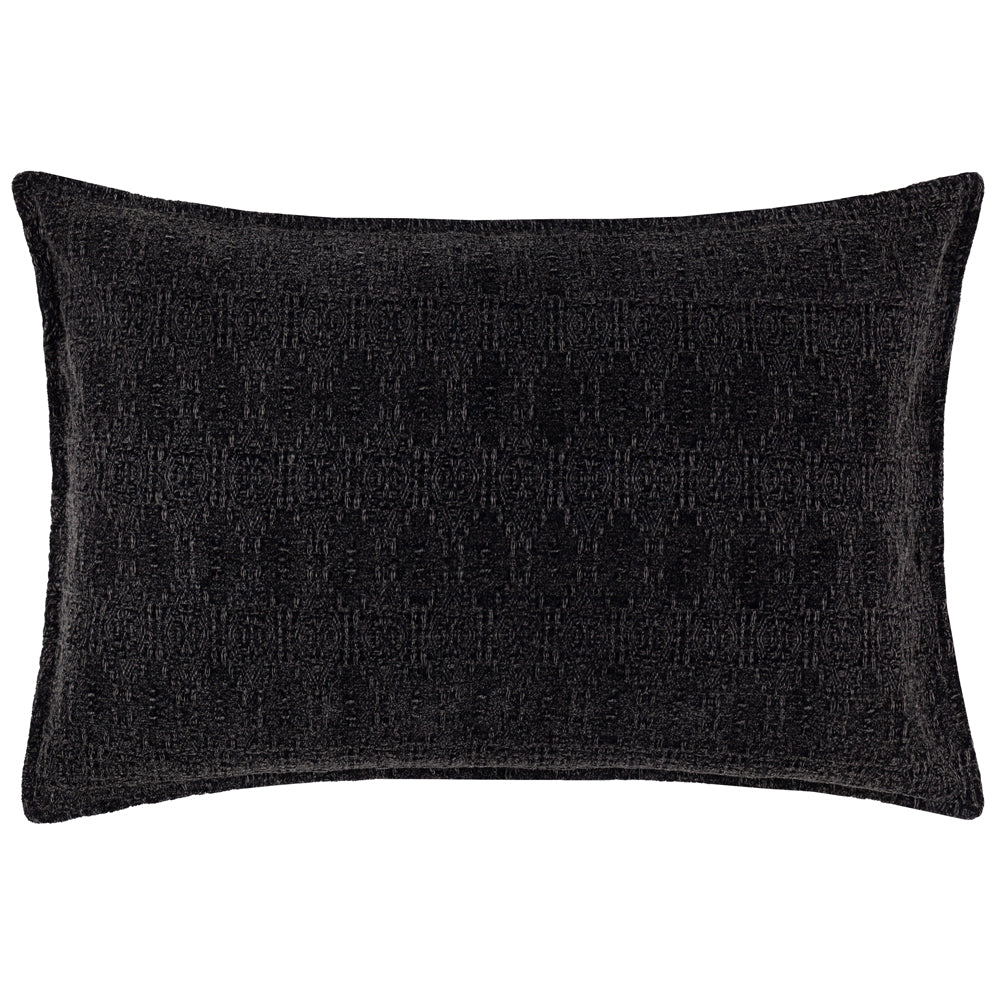 Not Applicable Black Cushions - Ramas Jacquard Polyester Filled Cushion Black Yard