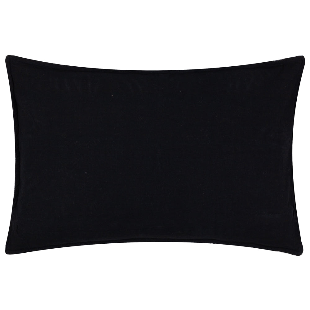 Not Applicable Black Cushions - Ramas Jacquard Polyester Filled Cushion Black Yard