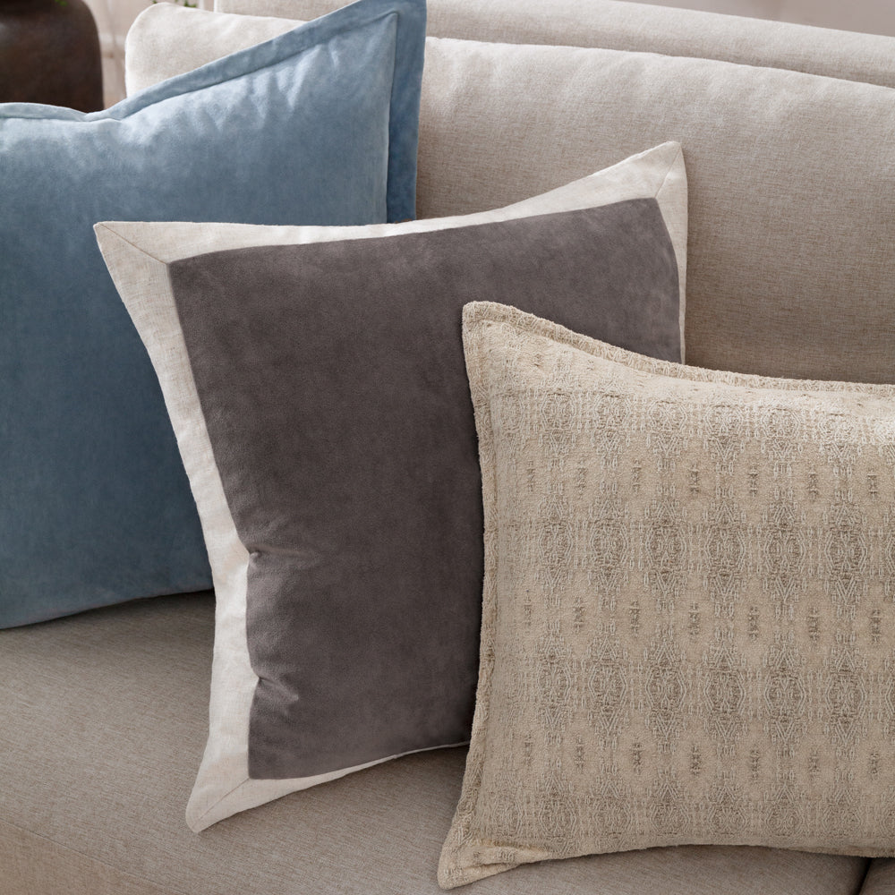 Not Applicable Beige Cushions - Ramas Jacquard Polyester Filled Cushion Chalk Yard