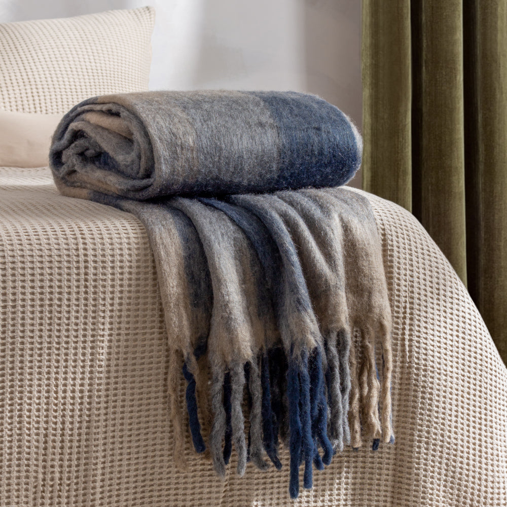 Check Black Throws - Rayston Throw Flint Black Yard
